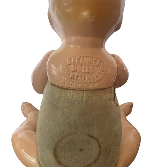 Vintage Effanbee Dolls Walk Talk Sleep Bubbles 18" Composition Baby Doll - Picture 9 of 13